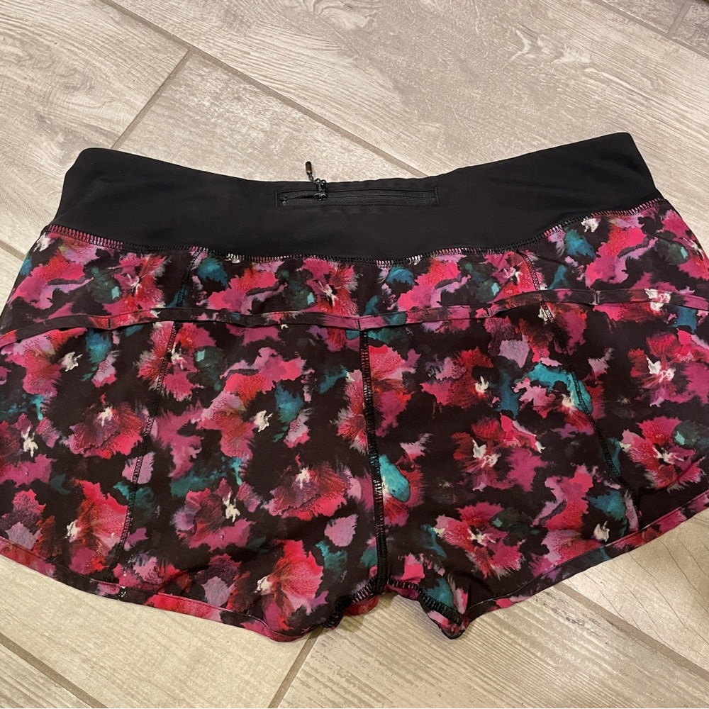 Lululemon Athletica Pink and Black Athletic Shorts